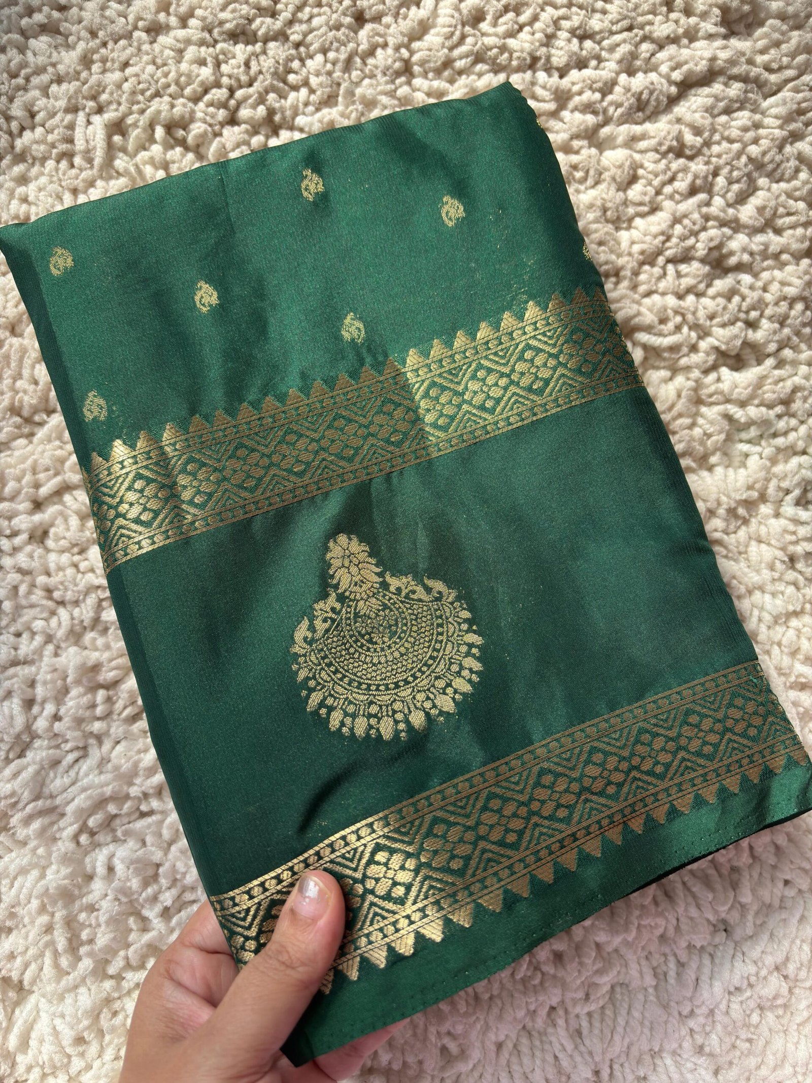 Semi Mysore Crepe Silk Saree