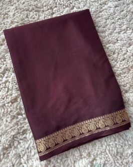 Semi Mysore Crepe Silk Sarees