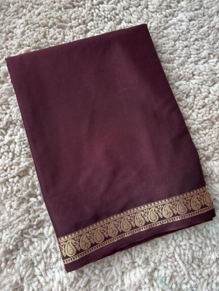 Semi Mysore Crepe Silk Sarees