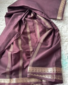 Semi Mysore Crepe Silk Sarees