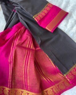Semi Mysore Crepe Silk Sarees