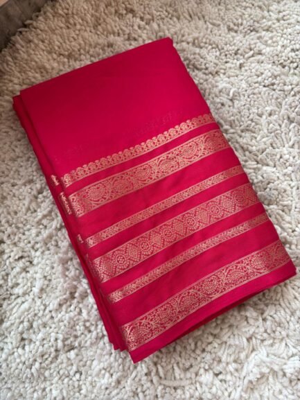 Semi Mysore Crepe Silk Sarees