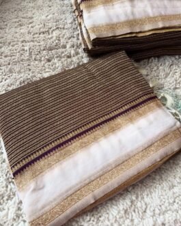 Banaras Khadi Georgette Saree