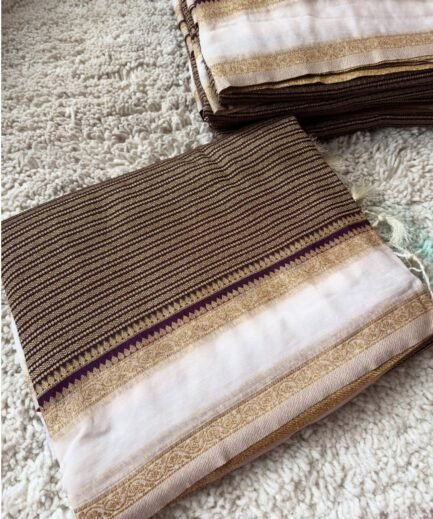 Banaras Khadi Georgette Saree