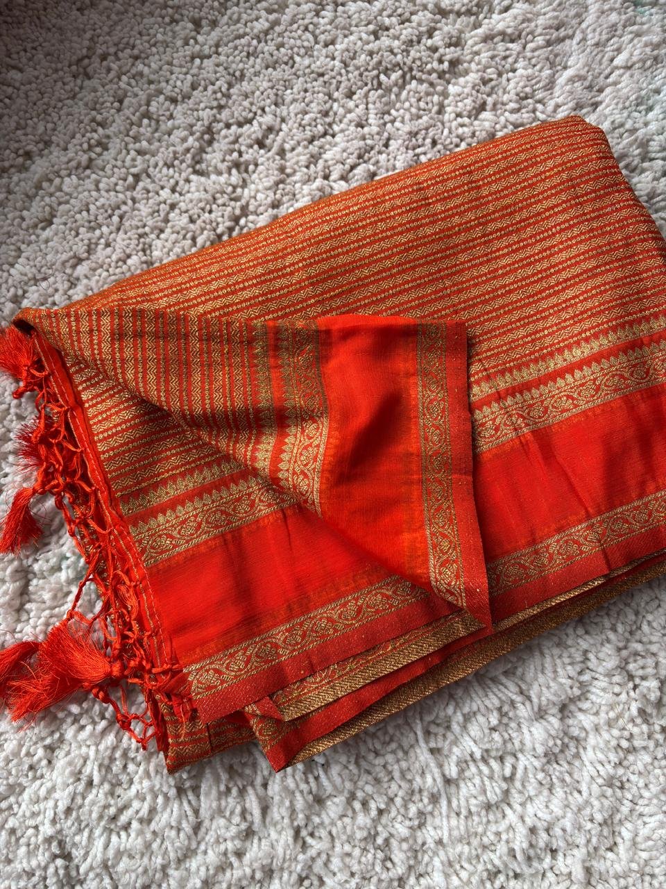 Banaras Khadi Georgette Saree