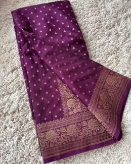 Premium Banaras Crepe Silk Saree