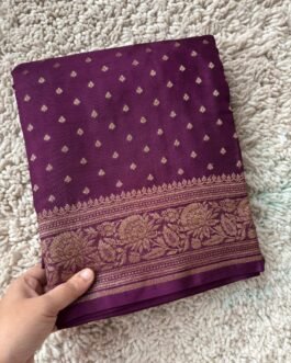 Premium Banaras Crepe Silk Saree