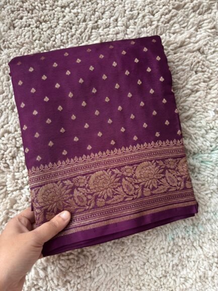 Premium Banaras Crepe Silk Saree