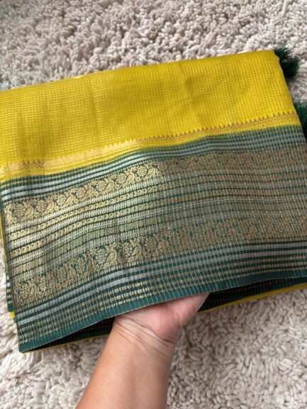 Traditional Small Checks Munga Silks