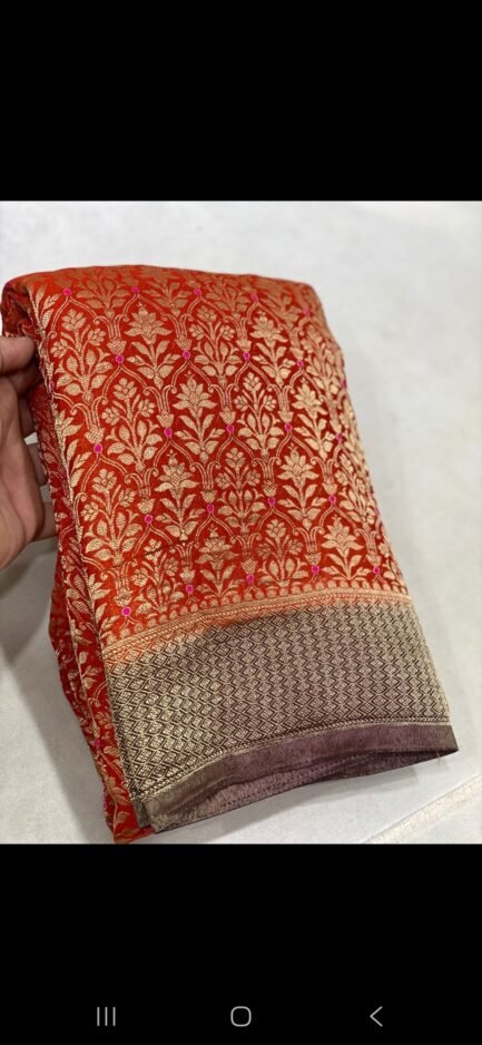 Banaras Brocade Georgette Sarees