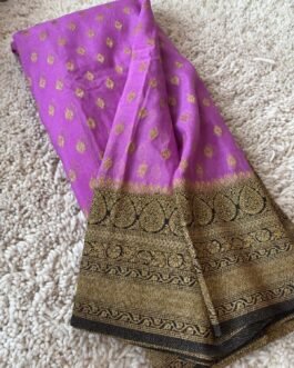 Semi Banaras Khadi Georgette Saree