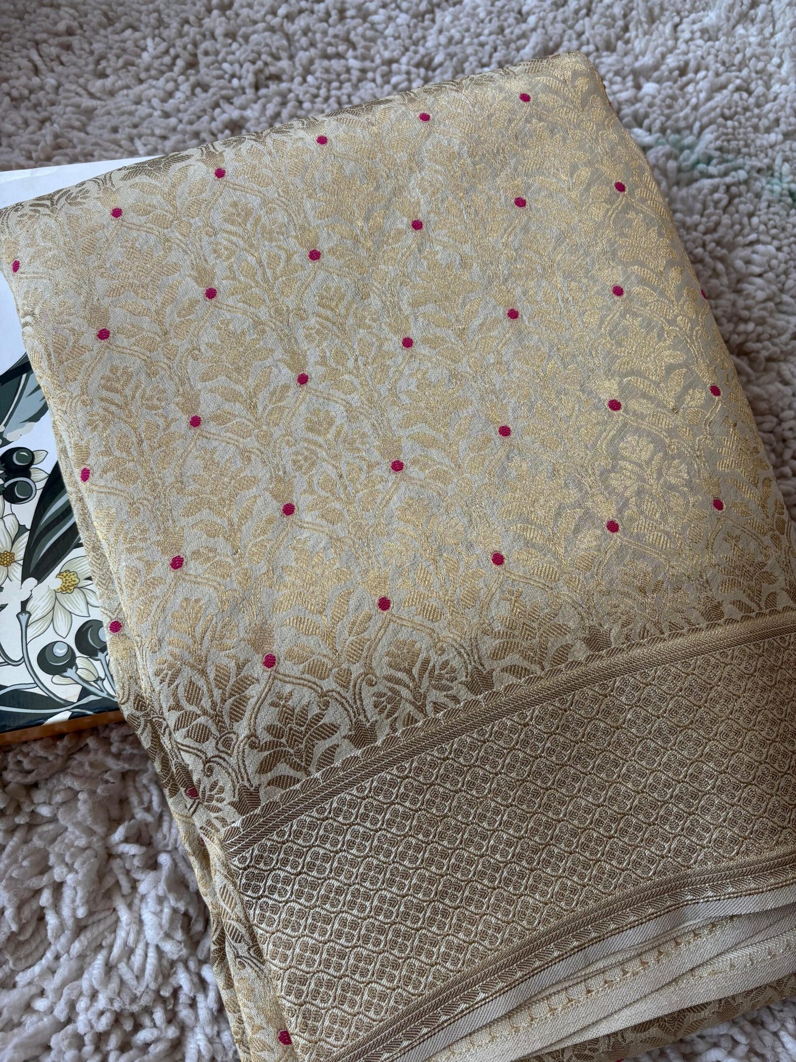 Pure Brocade Crape Silk Saree