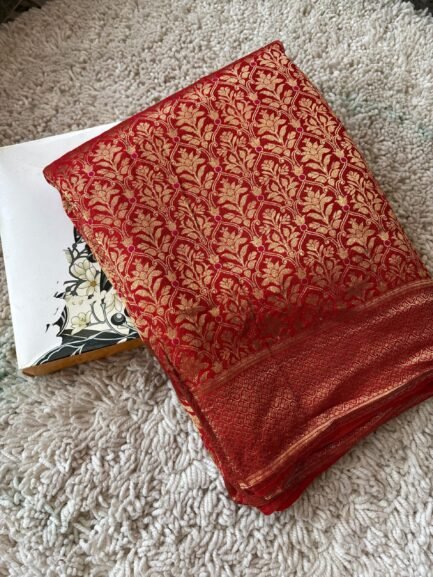 Pure Brocade Crape Silk Saree
