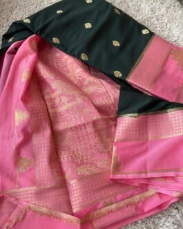 Semi Mysore Crepe Silk Sarees