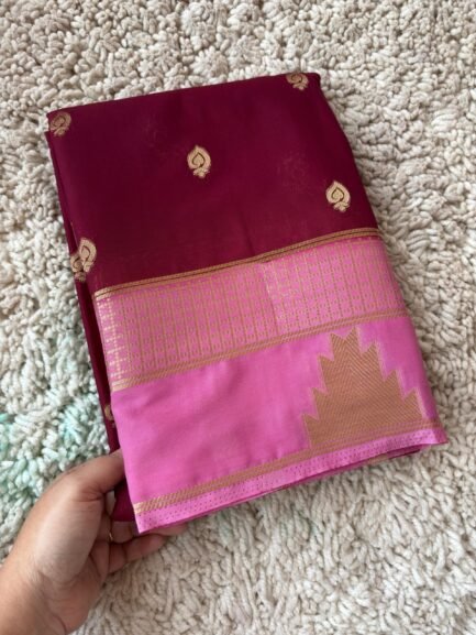 Semi Mysore Crepe Silk Sarees