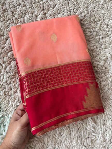 Semi Mysore Crepe Silk Sarees