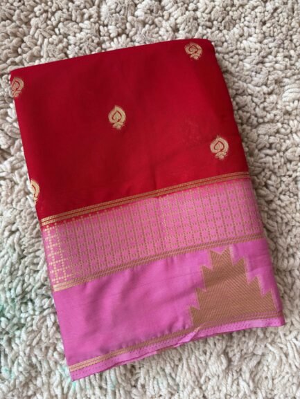 Semi Mysore Crepe Silk Sarees