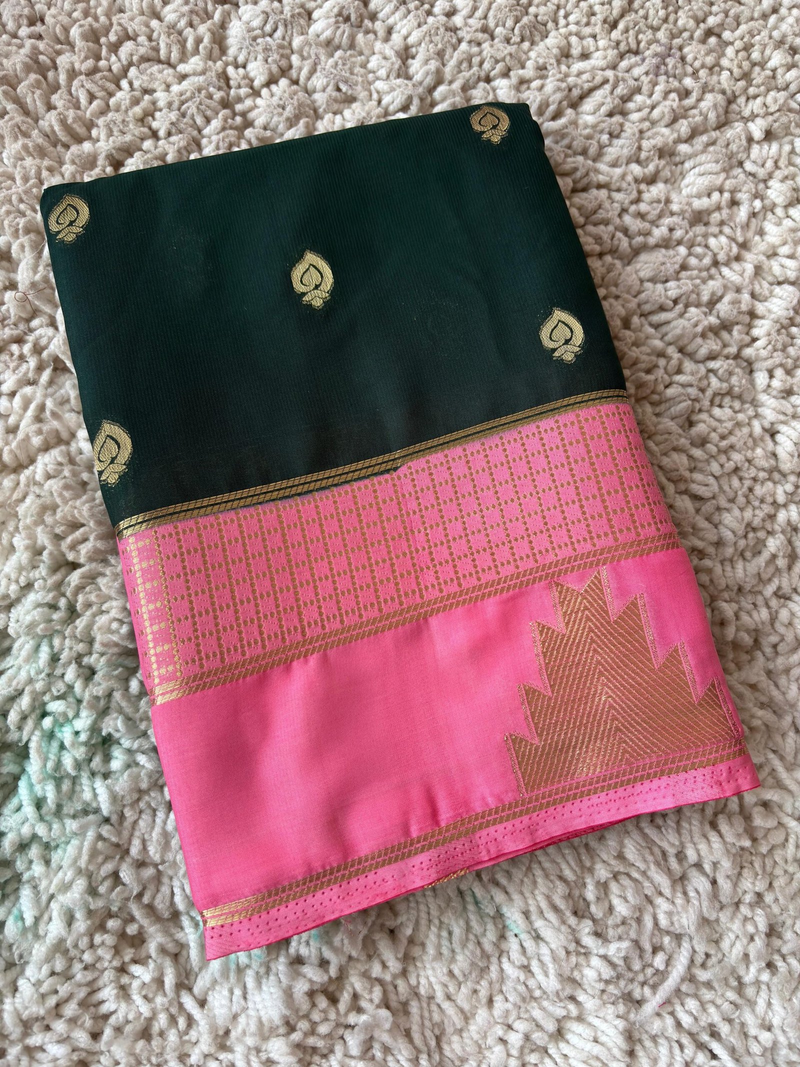 Semi Mysore Crepe Silk Sarees