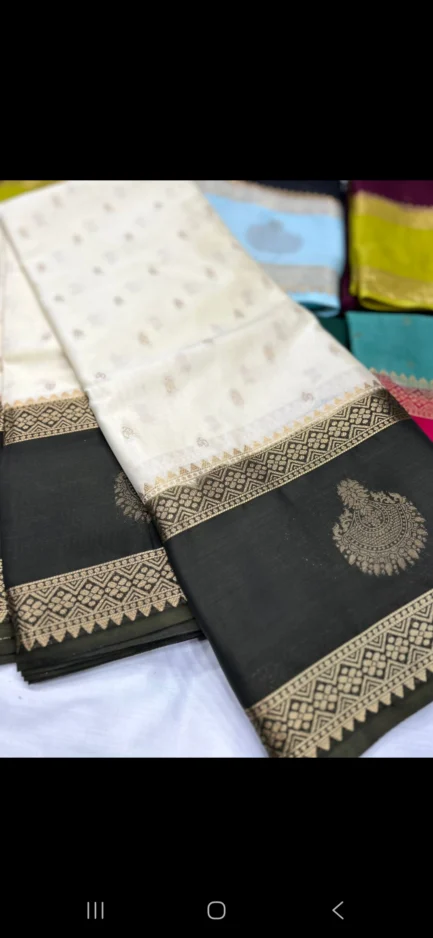 Semi Mysore Crepe Silk Saree