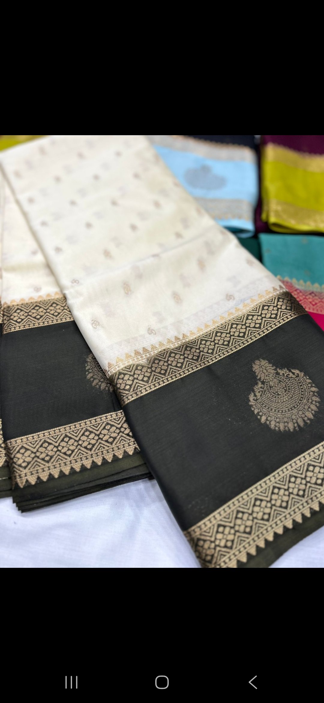 Semi Mysore Crepe Silk Saree