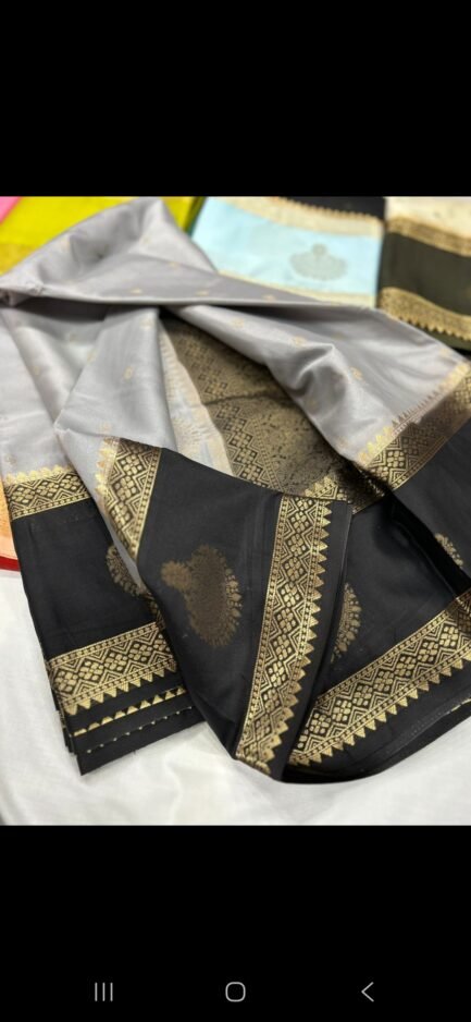 Semi Mysore Crepe Silk Saree