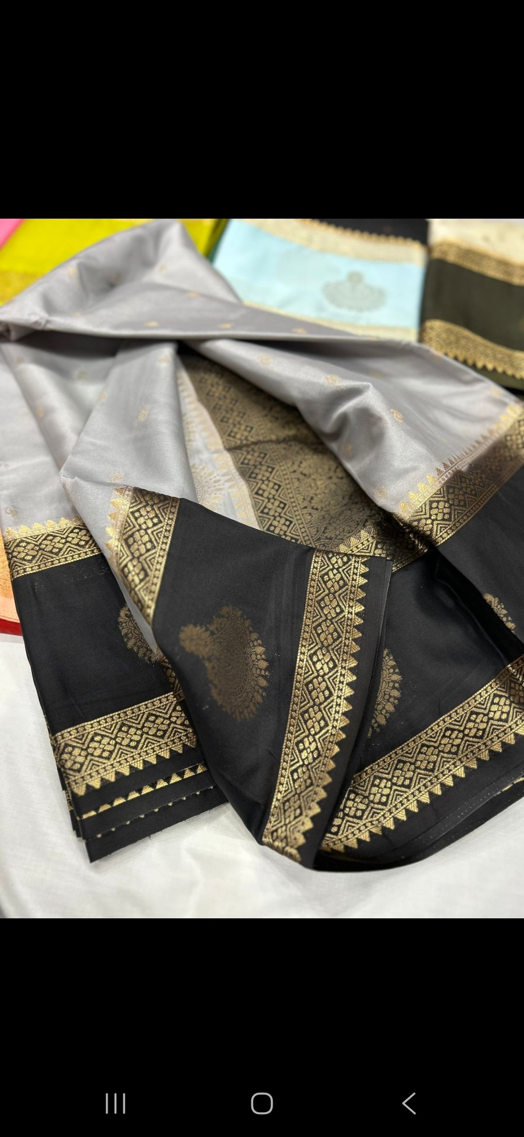 Semi Mysore Crepe Silk Saree