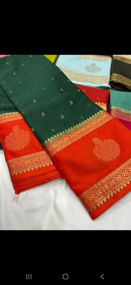 Semi Mysore Crepe Silk Saree