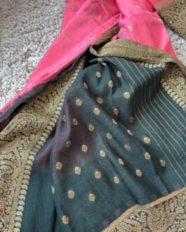 Banaras Khadi Georgette Saree