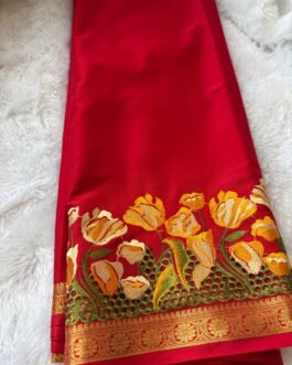 Semi Mysore Crepe Silk Sarees