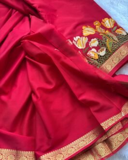Semi Mysore Crepe Silk Sarees