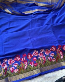 Semi Mysore Crepe Silk Sarees