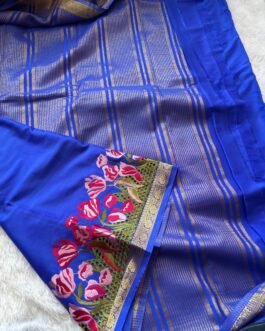 Semi Mysore Crepe Silk Sarees