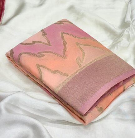 Banaras Georgette Leheriya Design Sarees