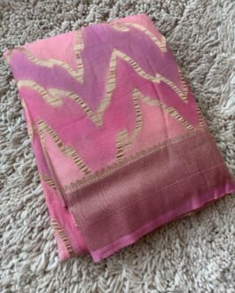 Banaras Georgette Leheriya Design Sarees