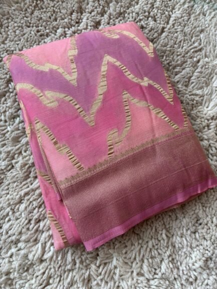 Banaras Georgette Leheriya Design Sarees