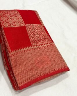 Chinnon  Georgette Saree In Checks Pattern