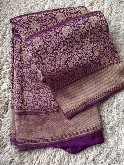 Pure Brocade Crape Silk Sarees