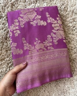 Collections – Banaras Georgette Crush Sarees at DesiCollections