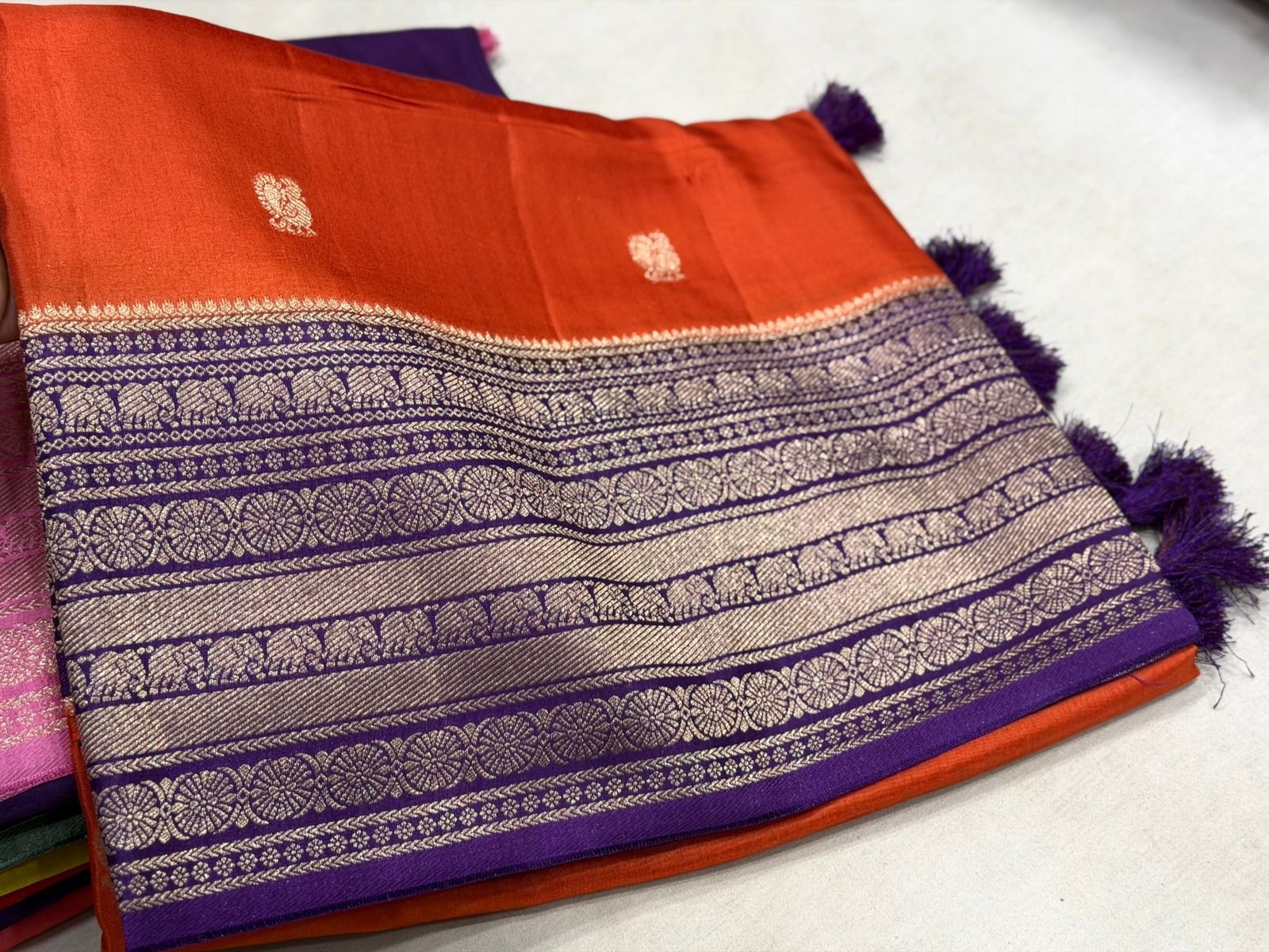 Pure Munga Soft Silk Sarees