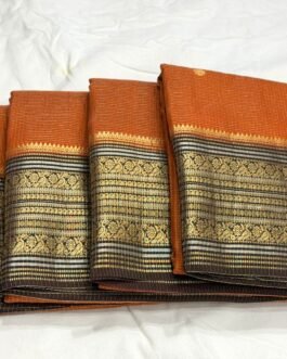 Pure Munga Soft Checks Silk Saree