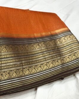 Pure Munga Soft Checks Silk Saree