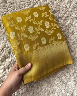Georgette Jaal Crush Saree