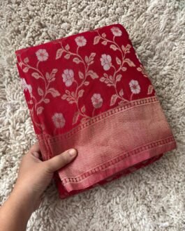 Georgette Jaal Crush Saree
