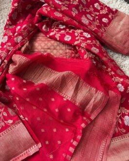 Georgette Jaal Crush Saree
