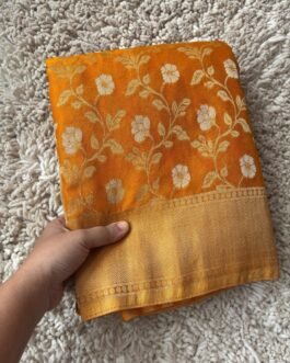 Georgette Jaal Crush Saree