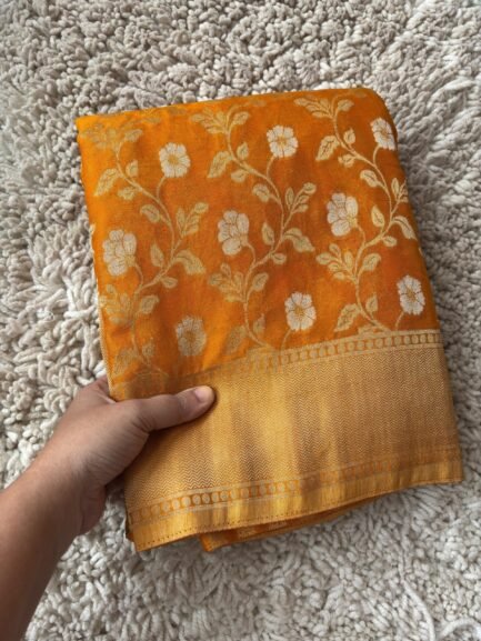 Georgette Jaal Crush Saree