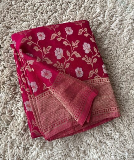 Georgette Jaal Crush Saree