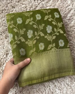 Georgette Jaal Crush Saree