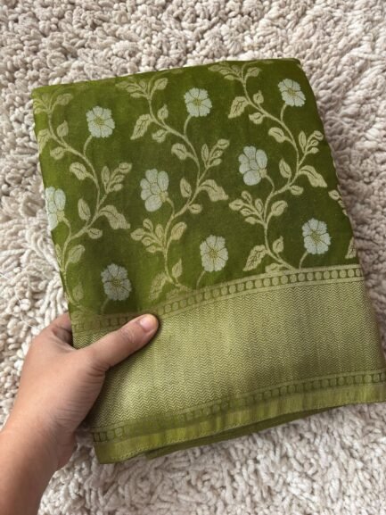 Georgette Jaal Crush Saree