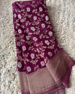 Georgette Jaal Crush Saree